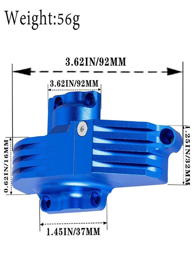 hopsupRC RC Aluminum Gear Cover Box Upgrades Part for 1/10 Maxx 89086-4 89076-4 Rc Car,Aolly Gear Cover Box Hops Up,Replaces 8987,Navy Blue - Image 4