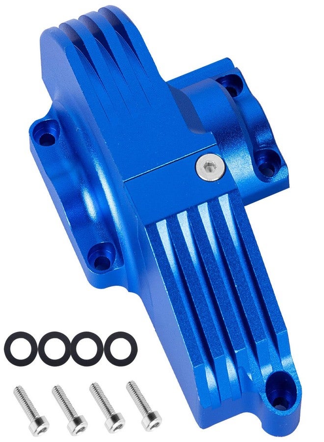 hopsupRC RC Aluminum Gear Cover Box Upgrades Part for 1/10 Maxx 89086-4 89076-4 Rc Car,Aolly Gear Cover Box Hops Up,Replaces 8987,Navy Blue - Image 1