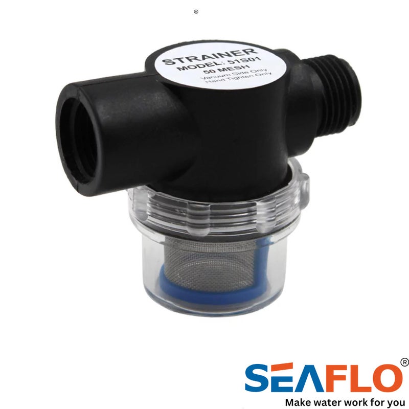 Seaflo Water Pump Inline Strainer Filter (Mn:51S01) - 1/2"" Npsm Inlet/Outlet - Rv Replacement- Compatible  Shurflo  And Wfco Pumps (01-Pack) - Image 5