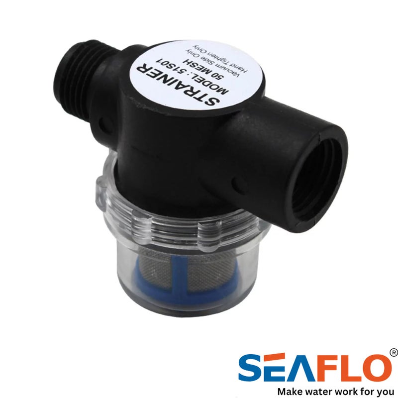 Seaflo Water Pump Inline Strainer Filter (Mn:51S01) - 1/2"" Npsm Inlet/Outlet - Rv Replacement- Compatible  Shurflo  And Wfco Pumps (01-Pack) - Image 3