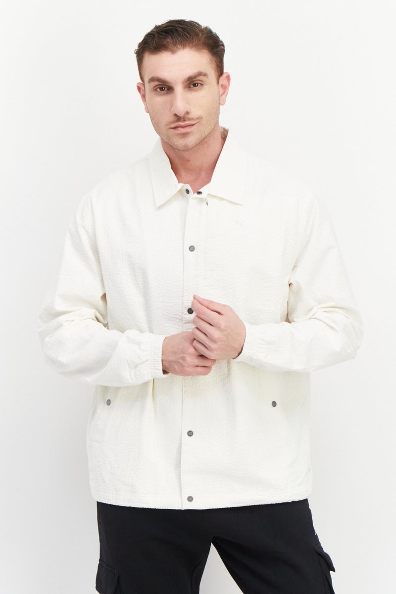 PUMA Men Sportswear Fit Training Jacket, Off White - Image 1