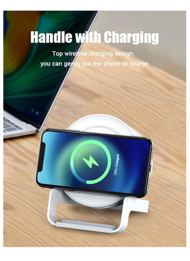 ProOne ProOne PSG40 4 in 1 Wireless Charger Night light/Gradient Lamp Bluetooth Speaker Mobile Stand  for Bedroom, Bedside, Room Decor, Gift,  - Image 2
