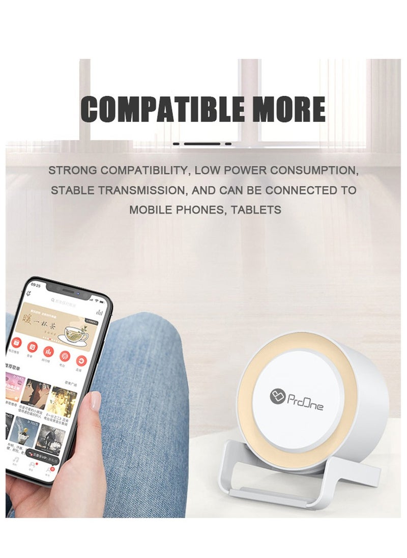 ProOne ProOne PSG40 4 in 1 Wireless Charger Night light/Gradient Lamp Bluetooth Speaker Mobile Stand  for Bedroom, Bedside, Room Decor, Gift,  - Image 3