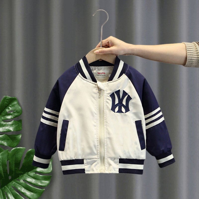 Boys' Baseball Jacket 2025 Stylish Trendy Top Children'S Cool Brand Jacket Coat - Image 4