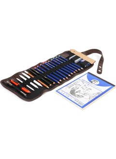 Hobi Market Art Hobby Market Art Charcoal Sketch Drawing Set 24 Pieces Roll Pen Holder  - Image 1