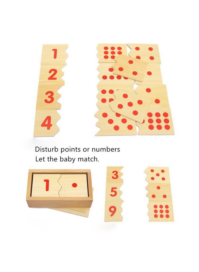 Leader Joy Montessori USA Montessori Math Materials Number Puzzle 1-10 for Preschool Early Learning Tool - Image 4