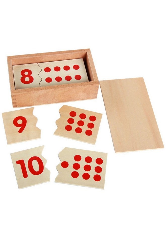 Leader Joy Montessori USA Montessori Math Materials Number Puzzle 1-10 for Preschool Early Learning Tool - Image 2