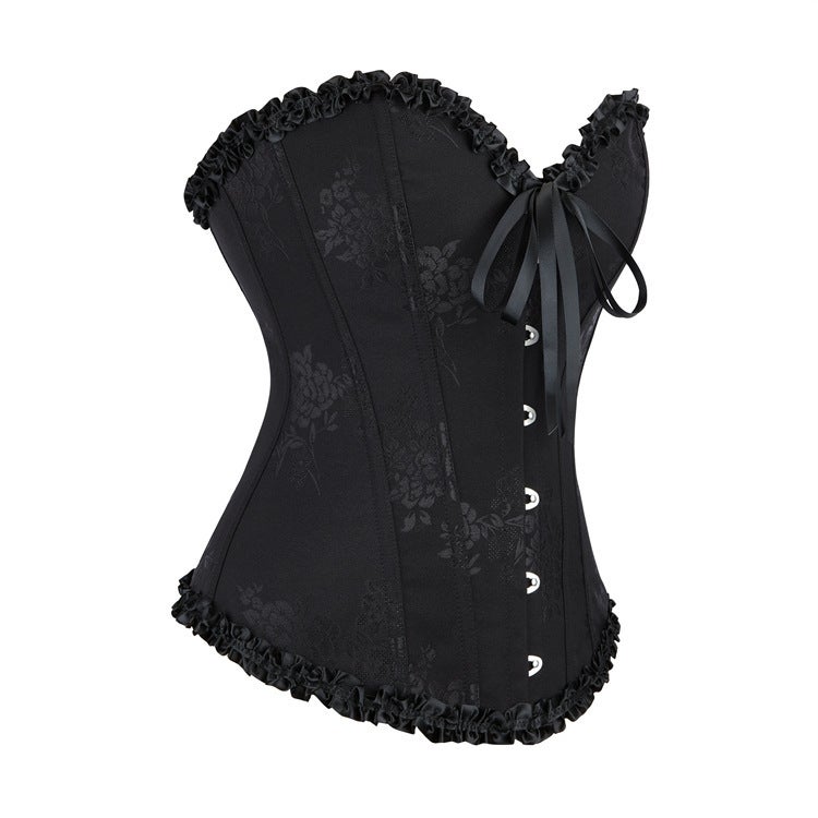 New Multicolor Lace Corset Top Chest Push-Up Waist Corset Belly-Tinting Base Shaper - Image 3