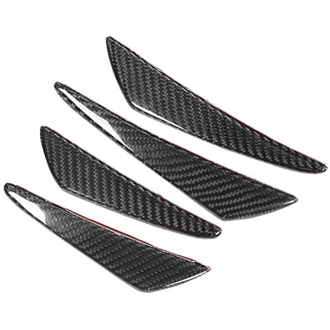 Eacam Carbon Fiber Bumper Canards Spoiler Protects Front Splitter for, Universal 4Pcs/Set - Image 5