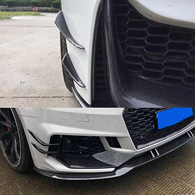Eacam Carbon Fiber Bumper Canards Spoiler Protects Front Splitter for, Universal 4Pcs/Set - Image 4