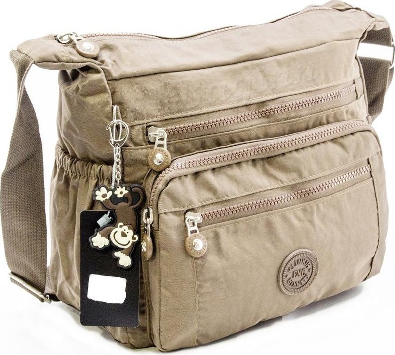 Baginn Klinkir Women's Messenger Bag Multi-Pocket Crossbody Rain Resistant Fabric  - Image 1