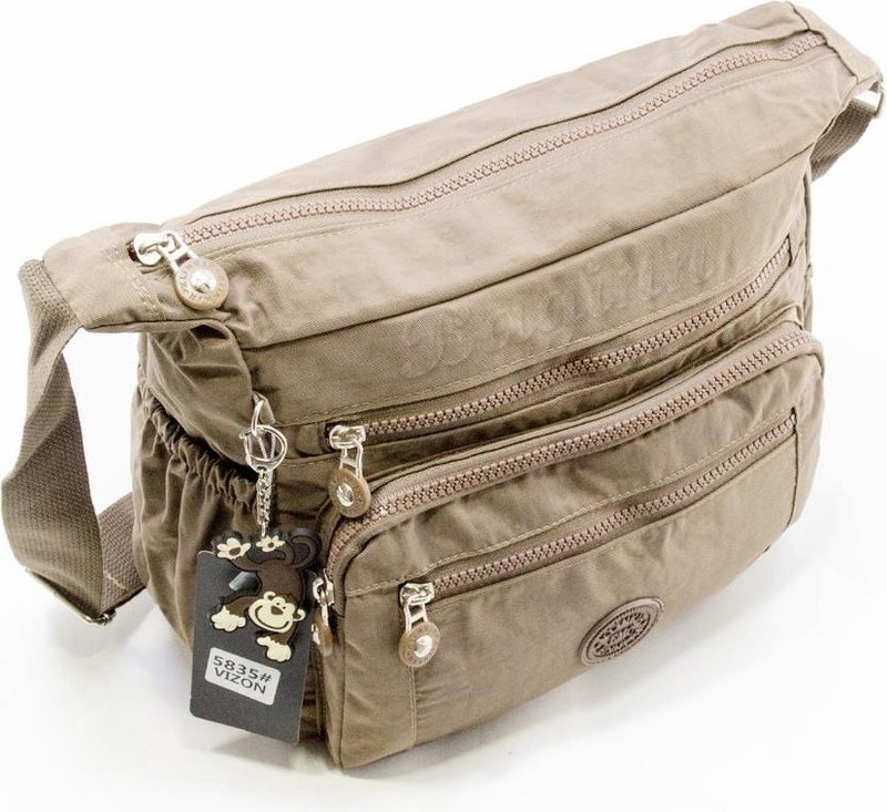 Baginn Klinkir Women's Messenger Bag Multi-Pocket Crossbody Rain Resistant Fabric  - Image 2