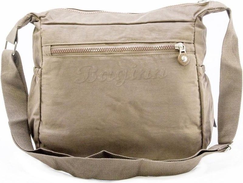 Baginn Klinkir Women's Messenger Bag Multi-Pocket Crossbody Rain Resistant Fabric  - Image 3