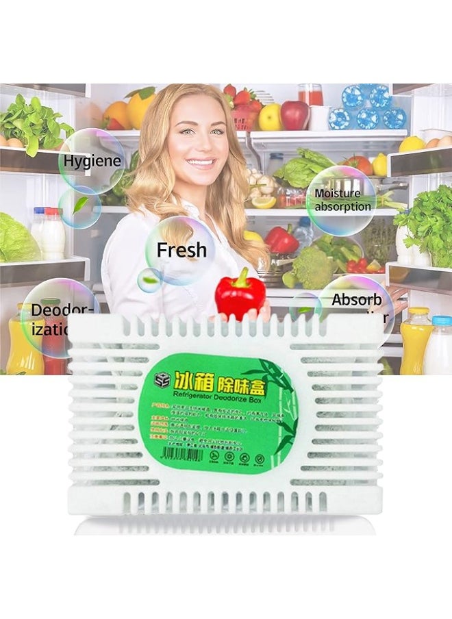 Generic (2 pieces) Refrigerator deodorizer odor - removing magic tool odor - removing box with cleaning and decontamination functions fresh remove peculiar smell household bamboo charcoal bag  - Image 4