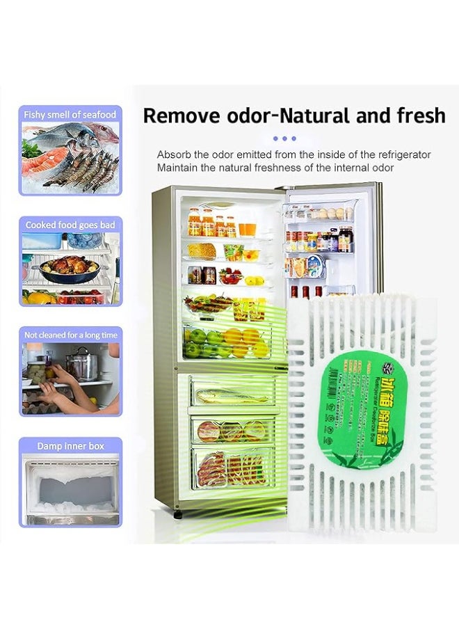 Generic (2 pieces) Refrigerator deodorizer odor - removing magic tool odor - removing box with cleaning and decontamination functions fresh remove peculiar smell household bamboo charcoal bag  - Image 3
