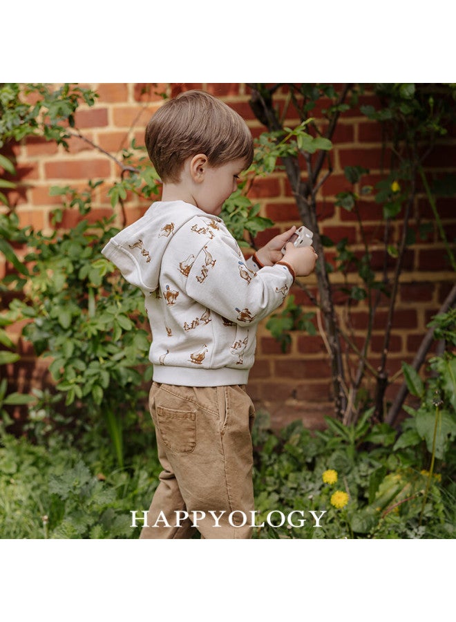 Happyology Uk Kids Printed Hoodie Boys Casual Spring Autumn New Knit Jacket - Image 2