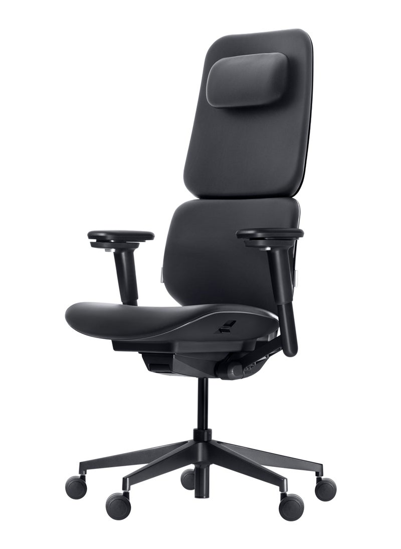 NAVODESK NAVO ATOM, Minimal Aesthetic & Ergonomic Office Chair, Slim & Sleek Premium Home Office Desk Chair with Ajustable Seat Depth, Lumbar Support and 4D Armrests  - Image 3