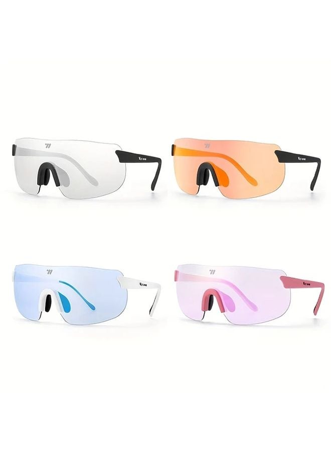 Style A Lightweight Fashion Cycling Glasses Color Changing Lens For Men Women - Image 5