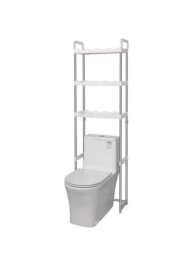 سمارت سيفر رف غسيل ذكي - 3 رفوف، فوق وعاء المرحاض، رف تخزين أدوات تنظيم الحمام، حامل المرحاض - Image 1