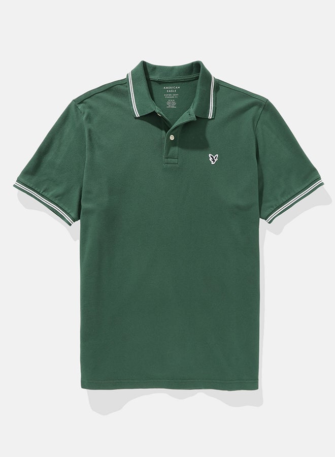 Logo Pique Polo Shirt