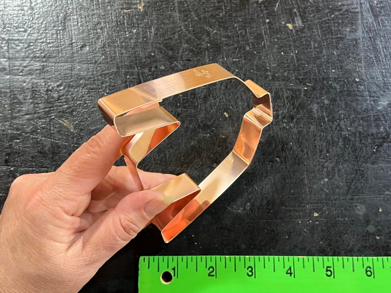 The Fussy Pup Triple Crown Jockey Silks Cookie Cutter 4.5 x 4 inches - Handcrafted Copper Cookie Cutter by The Fussy Pup - Image 3