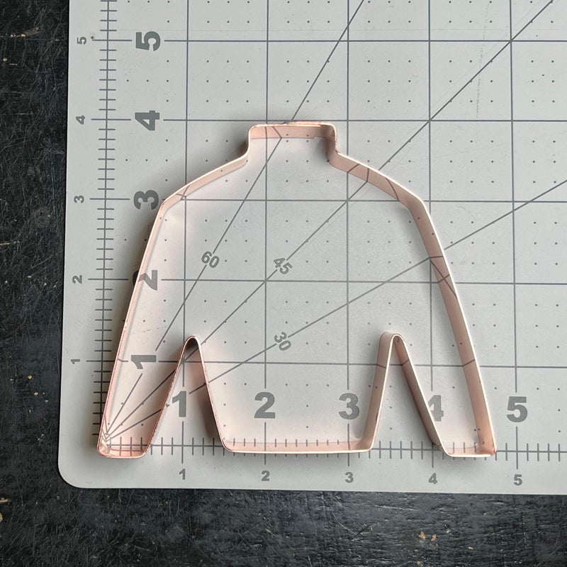 The Fussy Pup Triple Crown Jockey Silks Cookie Cutter 4.5 x 4 inches - Handcrafted Copper Cookie Cutter by The Fussy Pup - Image 2