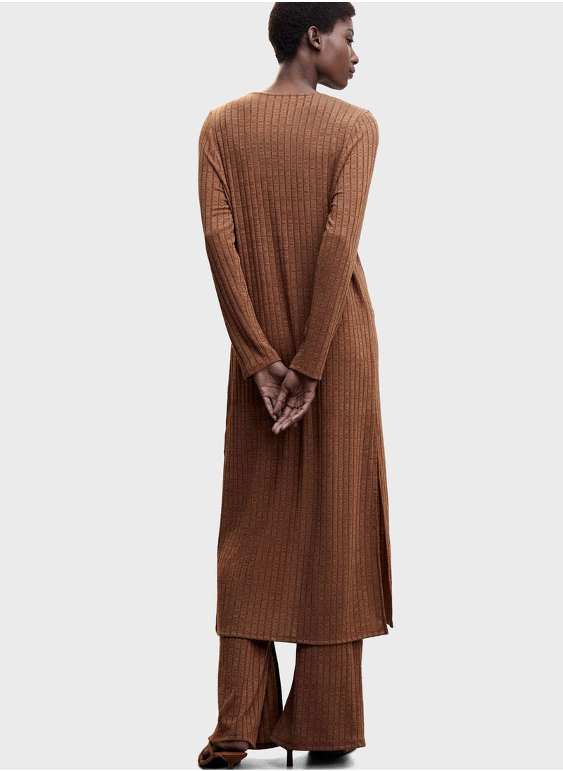 MANGO Tie Detail Knitted Cardigan  - Image 2