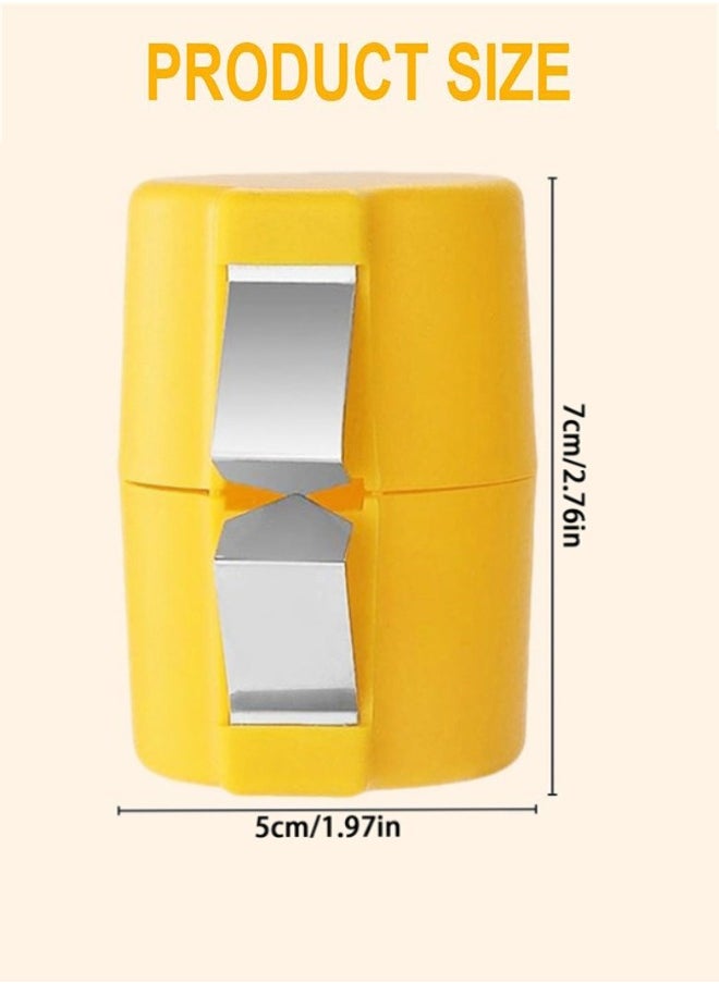 Generic 2 PCS Egg Shell Opener, Egg Cracker Tool for Raw Eggs, Hard Boiled Egg Peeler Egg Cube Egg Separator Handheld, Stainless Steel Eggshell Breaker Egg Shell Cutter Kitchen Gadgets  - Image 2