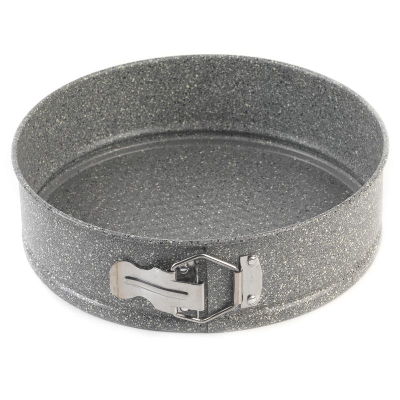 Salter BW02783G Marble Collection Carbon Steel Spring Form Baking Tin Great for Cakes and Cheesecakes 24 cm Easy Release NonStick Grey