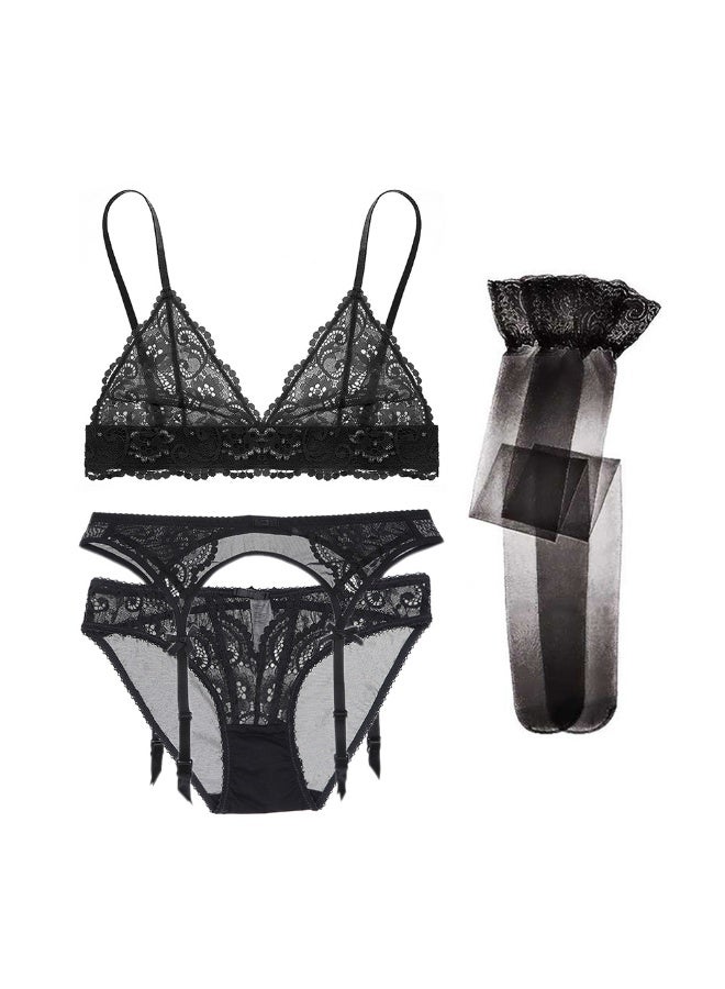 KUYING New Comfortable Skin Friendly And Breathable Lingerie Set Set Of 3 - Image 1