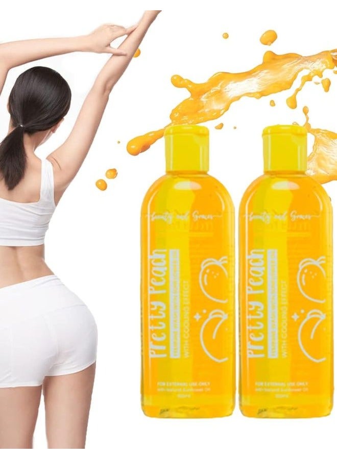 Pretty Peach Feminine Wash With Sunflower Oil And Cooling Effect - 150 Ml