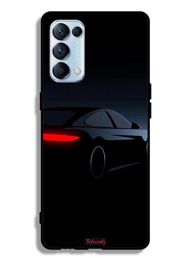 Tolwak غلاف واقي لهاتف أوبو رينو5 برو 5 جي داكن - Image 2