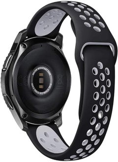 Bikson For Samsung Gear S3 / Galaxy Watch/Huawei GT2 / Fossil Breathable Sport Band Design with Air Holes and Quick Release Pin... 
