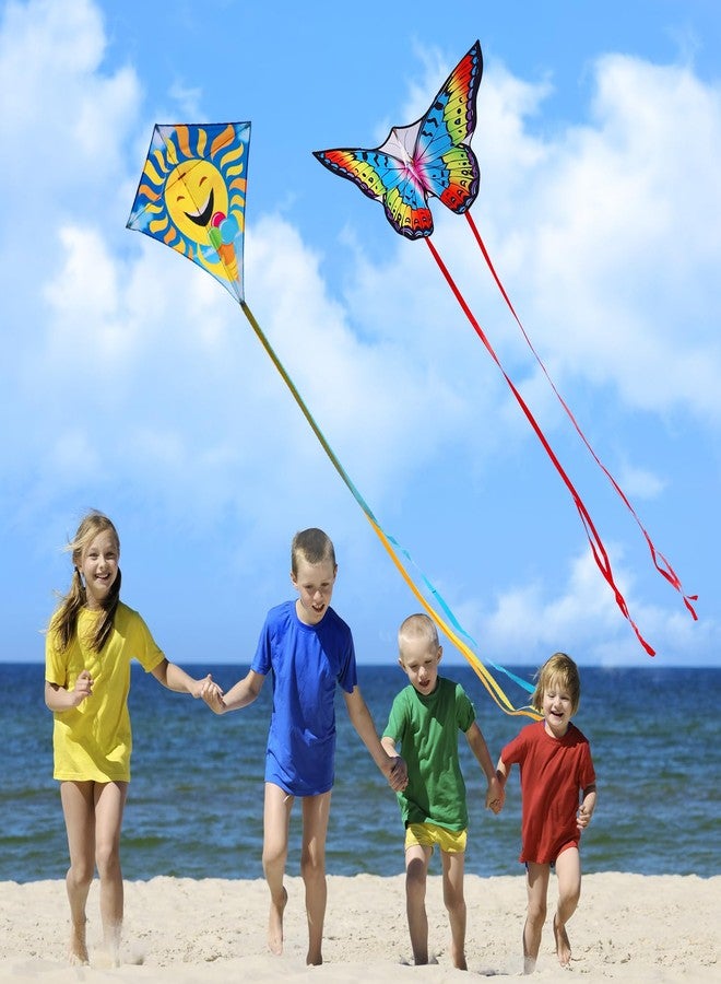 YFAFENGS 3 Pack Butterfly Octopus Rhombus Durable Beach Kites for Adults & Children, Easy Fly Kites for Kids Ages 8-12, Colorful Aerodynamic Design, Lightweight for Outdoor Game Activities - Image 5