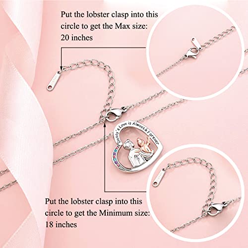 UNGENT THEM Daughter Necklace from Dad Daddy Father Valentines Birthday Gifts for Kids Girls Teen Tween Jewelry 8 10 12 13 14 16 11 - Image 4
