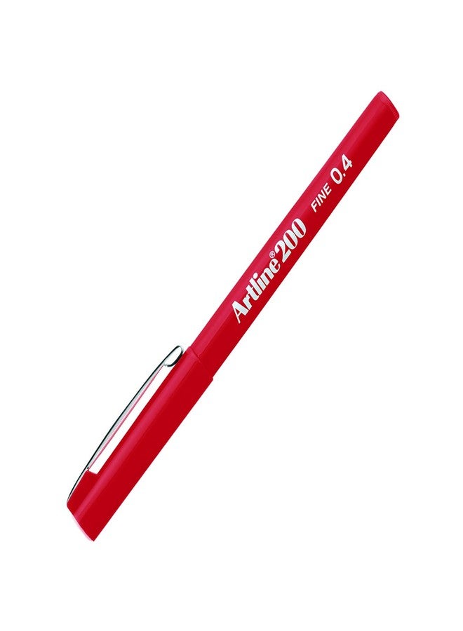 Tilibra قلم رسم فني دقيق Artline 200 - أحمر - Image 1