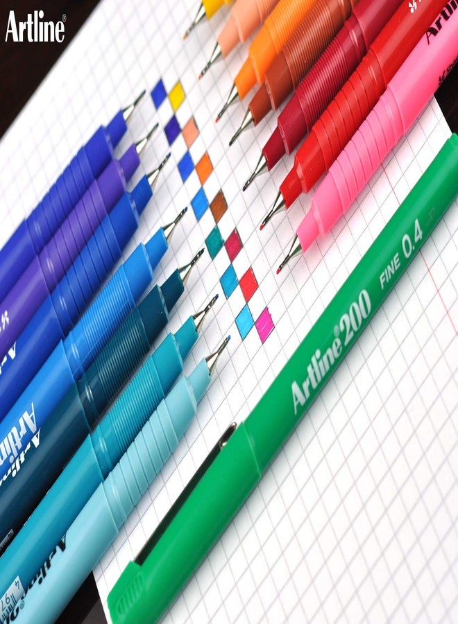 Tilibra قلم رسم فني دقيق Artline 200 - أحمر - Image 5