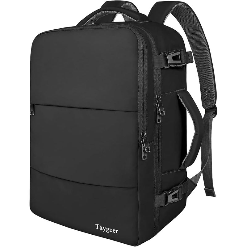 Taygeer Travel Backpack for Women, Carry On Rucksack with USB Charging Port and Shoe Pouch, Flight Approved Laptop Bookbag, College Gym Bag Casual Daypack for Weekender Business Hiking - Image 1