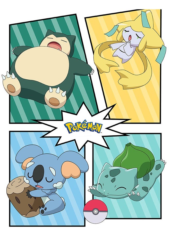 Pokemon PokeMon Tree Pillow Bear, Anime Model Toy Series with Dust Removal Mat  - Image 4