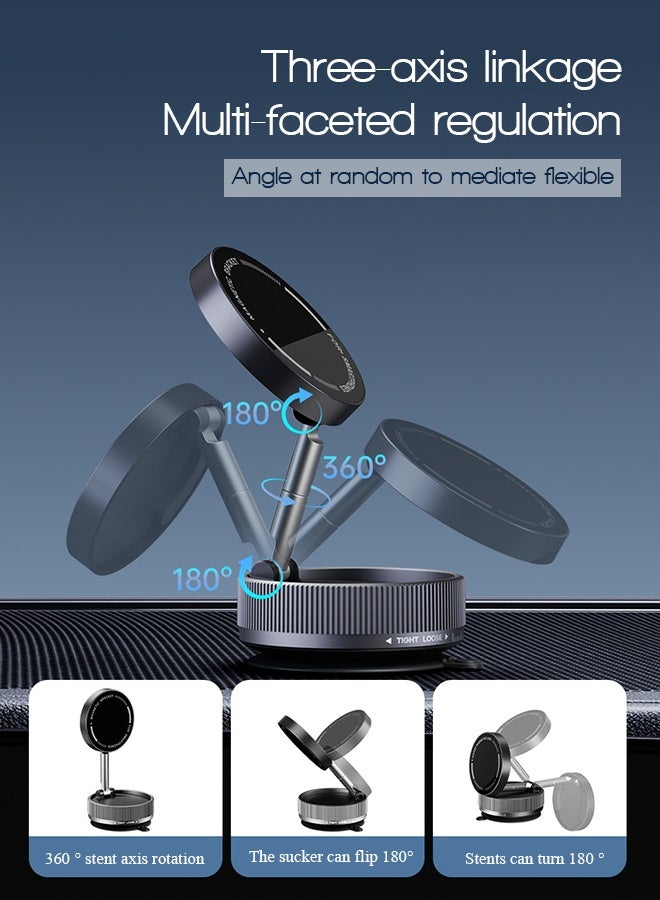 Generic Super magnetic car phone stand, compact and portable, foldable and rotatable multi-functional super stable stand  - Image 5