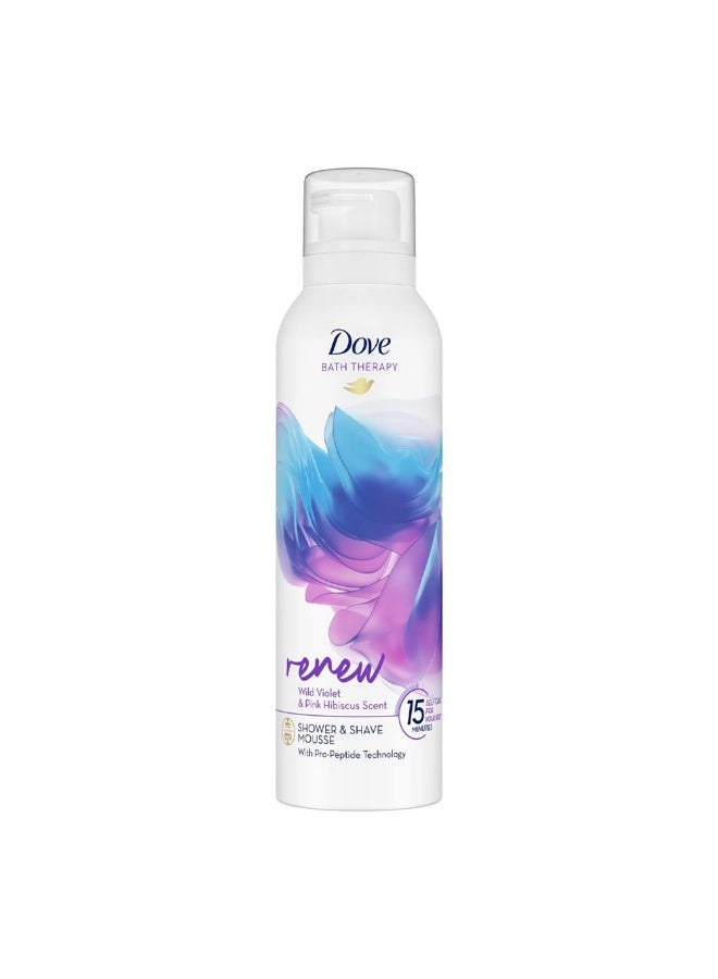 RENEW WILD VIOLET AND PINK HIBISCUS SCENT SHOWER MOUSSE 200ml