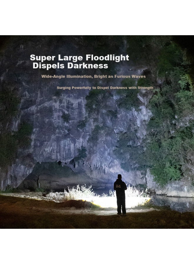 SkyFire Tianhuo Tactical Flashlight High Brightness Zoomable Long-range Laser Compact Portable Rechargeable Military Survival - Image 1