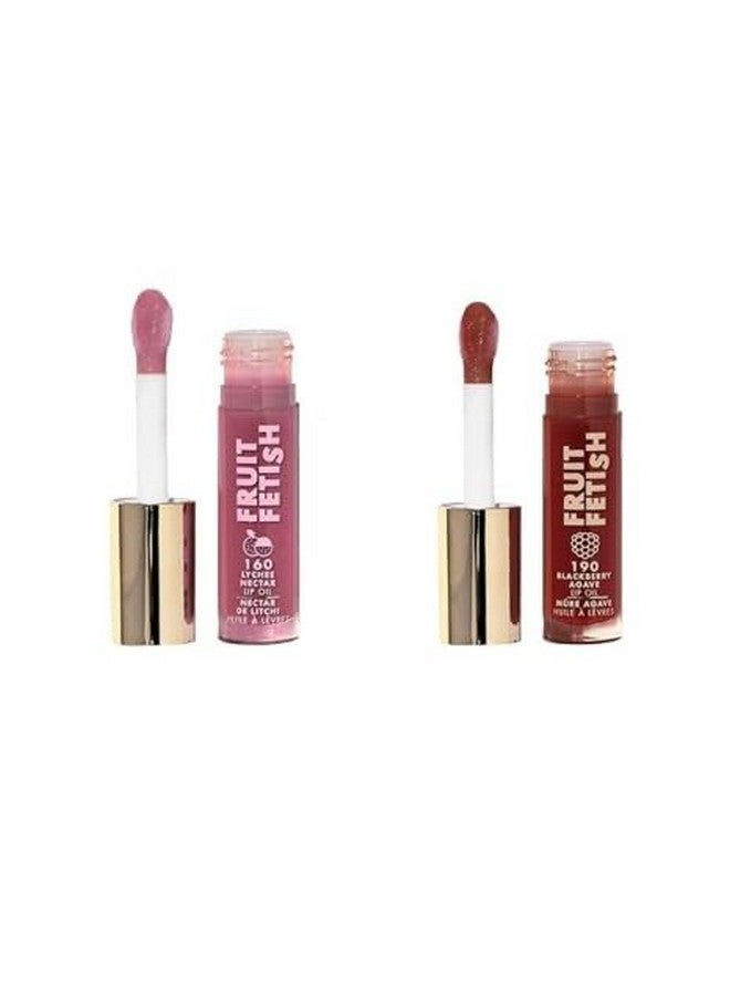 Milani Fruit Fetish Lip Oil Bundle with Vitamin E for Instant Hydration, Fruit Extract Infused Lip Treatment and Moisturizing Lip Gloss - Blackberry Agave + Lychee Nector, 2pk - Image 1