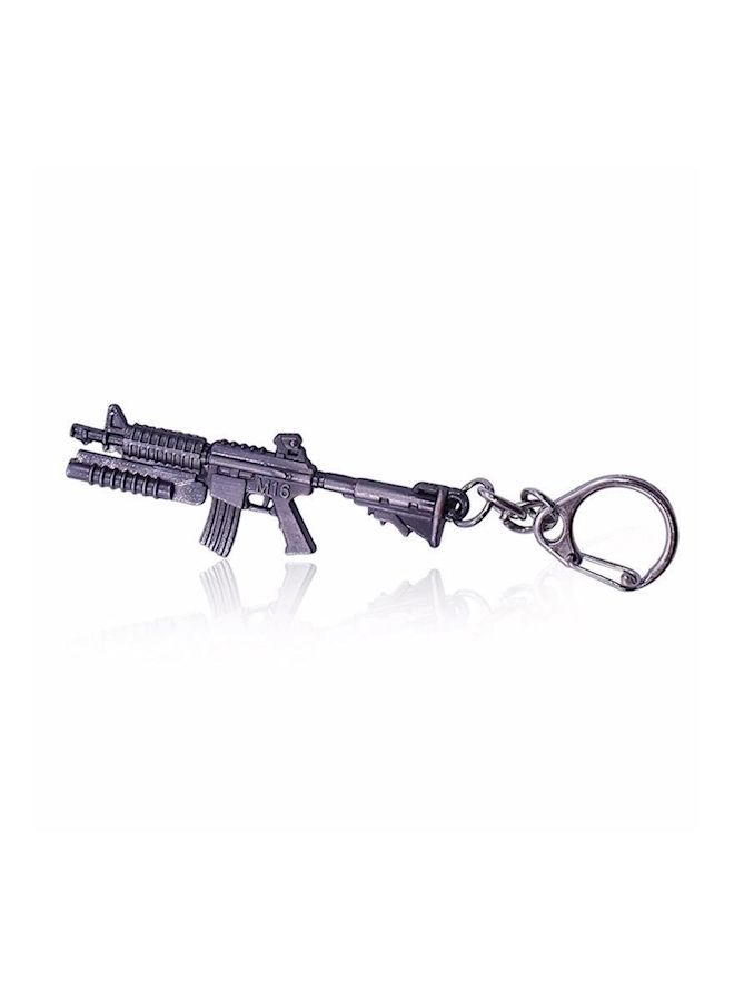 NIBEMINENT Gun Pendant Key Chain Grey
