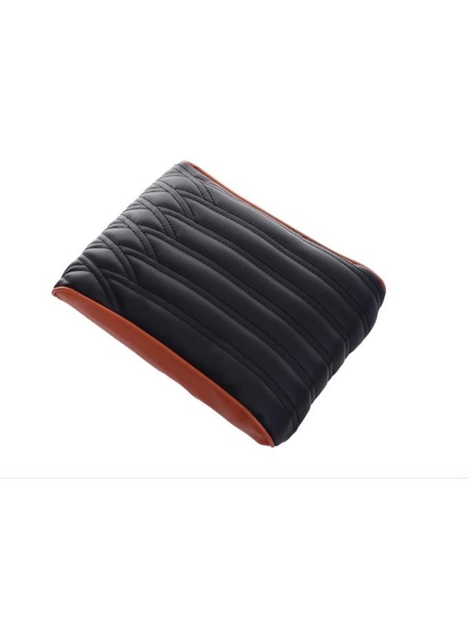 Center console armrest cushion made of memory foam for cars - brown/black color - Image 2