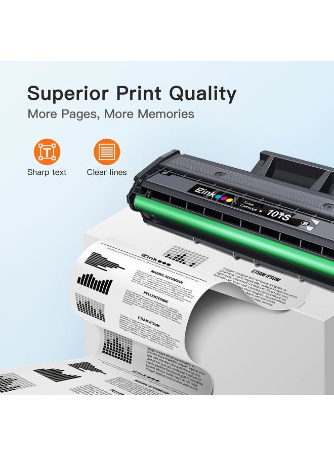 E-Z Ink (TM Compatible Toner Cartridge Replacement for Samsung MLT-D101S 101S MLTD101S to use with ML-2166W ML-2160 ML-2165 SCX-3405W ML-2165W SCX-3405FW SCX-3400 SCX-3401FH SF-760P Printer (3 Black) - Image 3