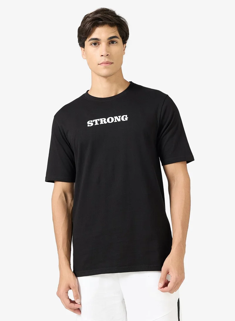 Seventy Five Graphic Print Regular Fit T-Shirt