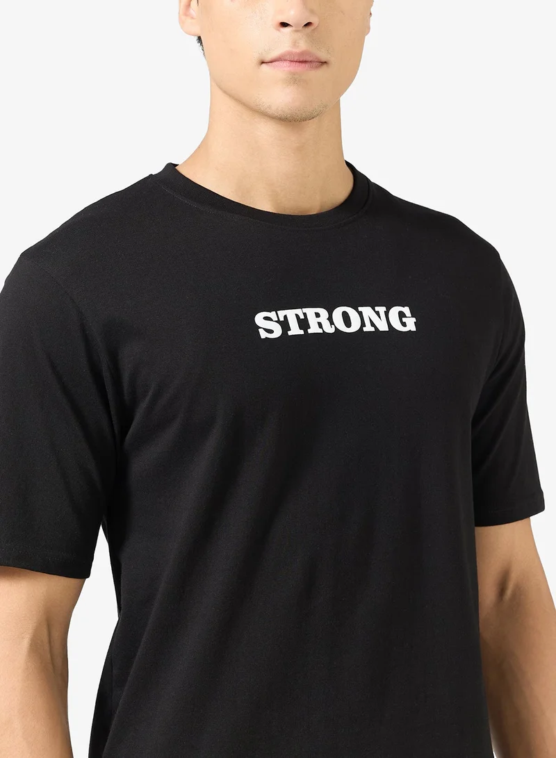 Seventy Five Graphic Print Regular Fit T-Shirt