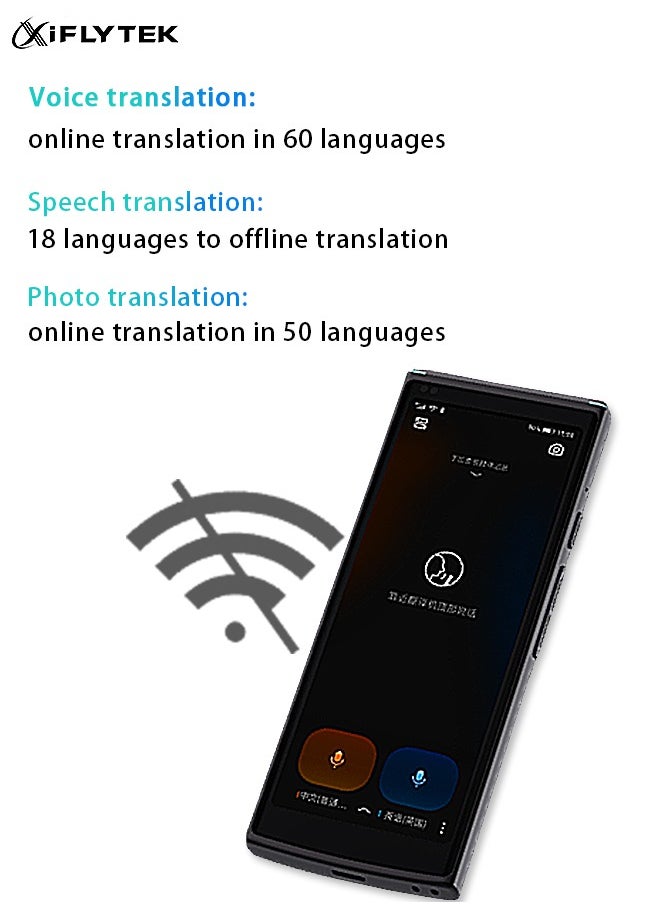 iFLYTEK - جهاز المترجم الذكي iFLYTEK يدعم 137 لغة مترجم صوت الجيب للسفر والأعمال - Image 1