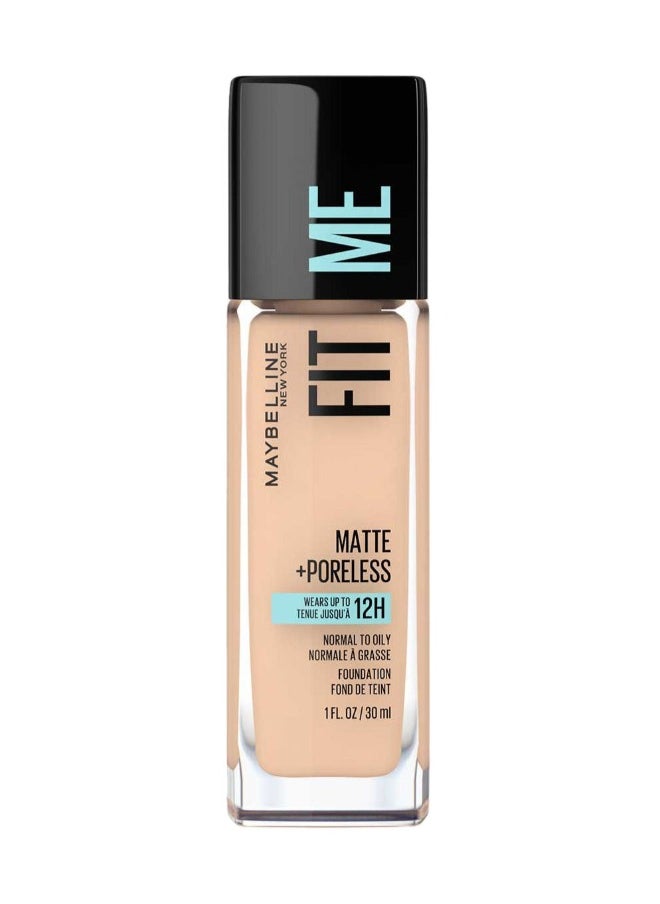 MAYBELLINE NEW YORK مايبيلين نيويورك كريم أساس فيت مي غير لامع ويغطي المسام لمدة 16 ساعة مع عامل حماية من الشمس SPF 22 - 122  - Image 1